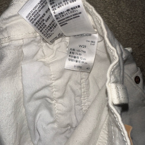 Levi's White Jean Shorts for Women - Picture 3 of 3